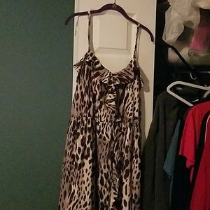 Animal print dress